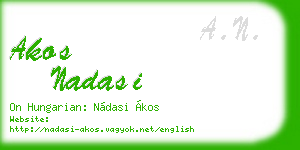 akos nadasi business card